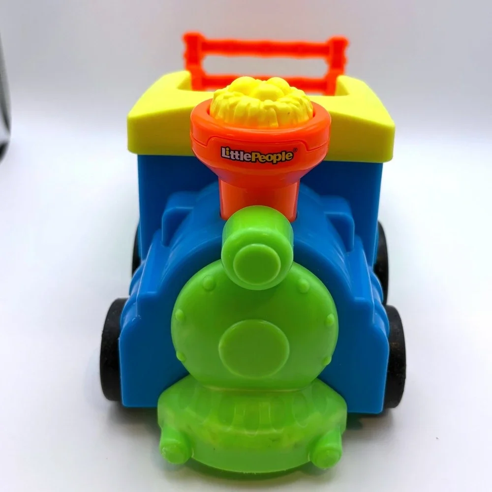Fisher-Price Little People Choo Choo Zoo Train Musical Toy Blue Vehicle Sounds